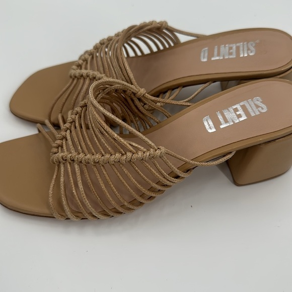 Anthropologie Silent D Balee Heels Honey 9 - Picture 6 of 8